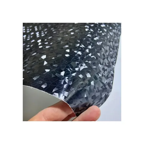 Folie auto autocolant PVC negru cu model 3D si tehnologie anti-bule 1.52m x 28m — imaginea 4
