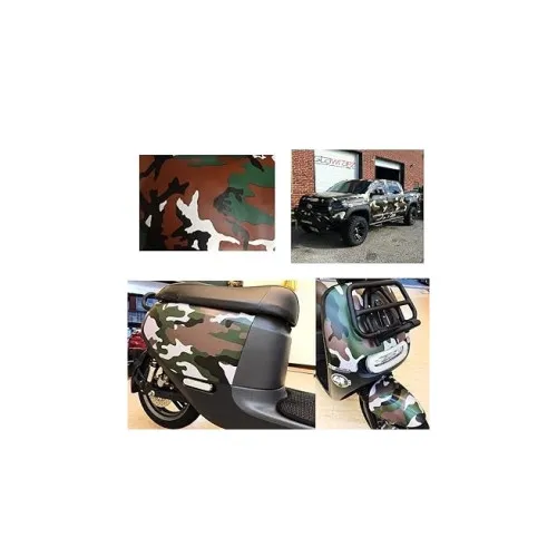 Folie auto Camuflaj Forest pentru colantare cu tehnologie anti-bule 1m x 1.5m — imaginea 3