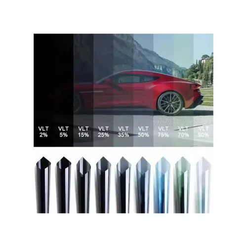 Folie auto omologata DRK geamuri fata 2m x 0.5m VLT 90% cu certificat RAR — imaginea 2
