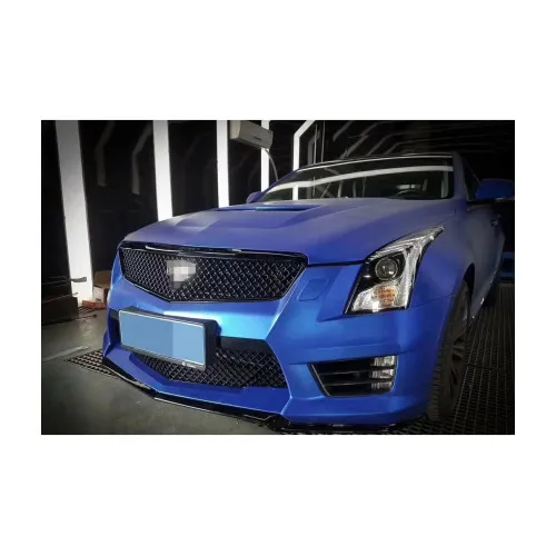 Folie auto PET Premium albastru satinat crom mat pentru colantare caroserie cu tehnologie anti-bule 16m x 1.52m — imaginea 5