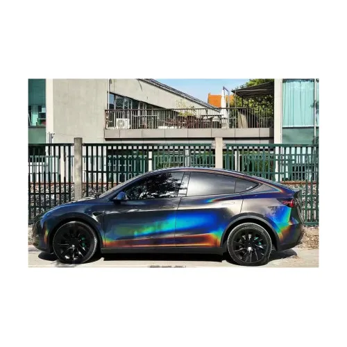 Folie auto PET Premium cameleon metalizat perla pentru colantare caroserie cu tehnologie anti-bule 16m x 1.52m — imaginea 3
