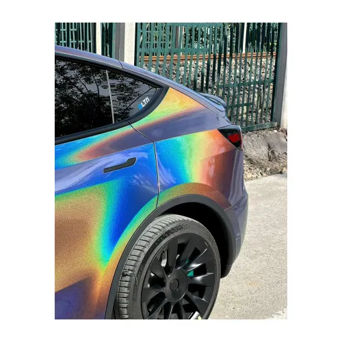 Folie auto PET Premium cameleon metalizat perla pentru colantare caroserie cu tehnologie anti-bule 16m x 1.52m — imaginea 5