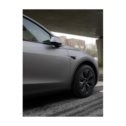 Folie auto PET Premium gri mat AMG Selenite pentru colantare caroserie cu tehnologie anti-bule 16m x 1.52m — imaginea 3