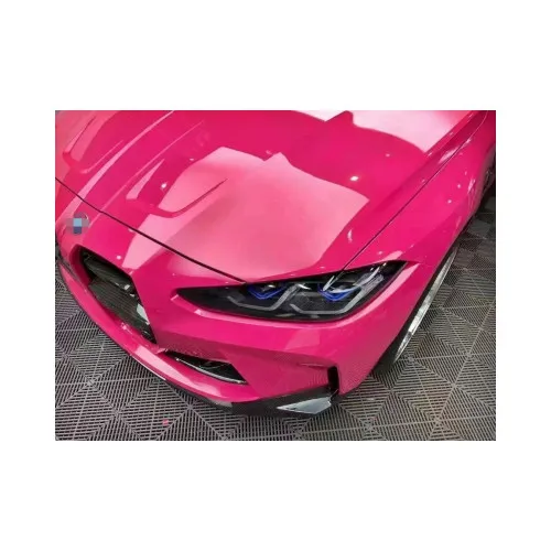 Folie auto PET Premium magenta lucios pentru colantare caroserie cu tehnologie anti-bule 18m x 1.52m — imaginea 4