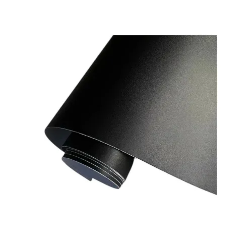 Folie auto PET Premium negru mat texturat pentru colantare caroserie cu tehnologie anti-bule 16m x 1.52m