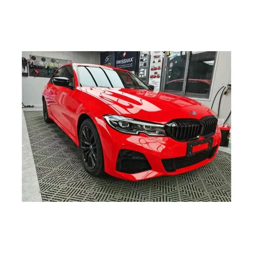 Folie auto PET Premium rosu lucios pentru colantare caroserie cu tehnologie anti-bule 18m x 1.52m — imaginea 4