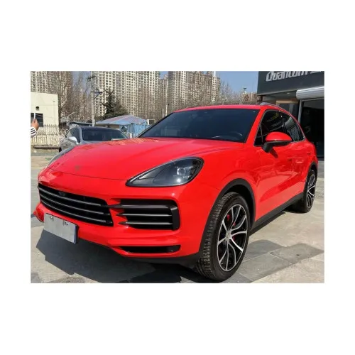 Folie auto PET Premium rosu lucios pentru colantare caroserie cu tehnologie anti-bule 18m x 1.52m — imaginea 2