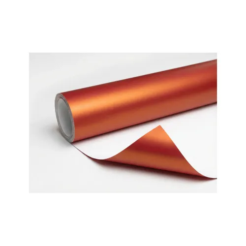 Folie auto portocaliu satinat crom mat pentru colantare caroserie 1m x 1.52m