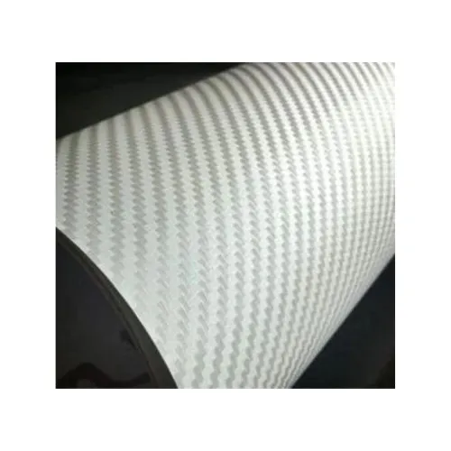 Folie carbon 3D alba cu tehnologie anti-bule 1.5m x 9m
