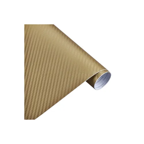 Folie carbon 3D aurie pentru colantare auto 1.27m x 1m