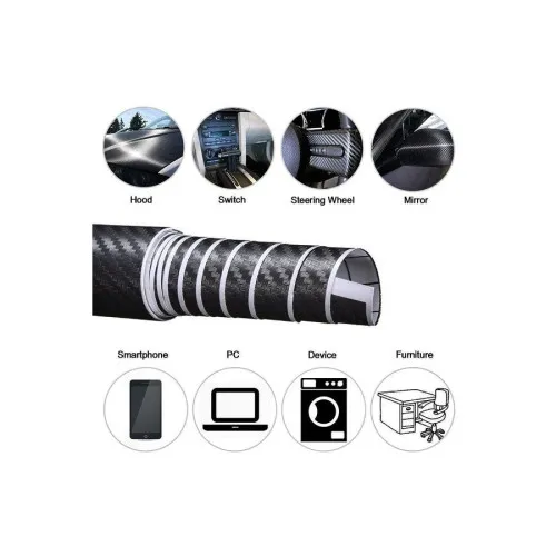 Folie carbon 3D verde pentru colantare auto 1.27m x 28m — imaginea 6