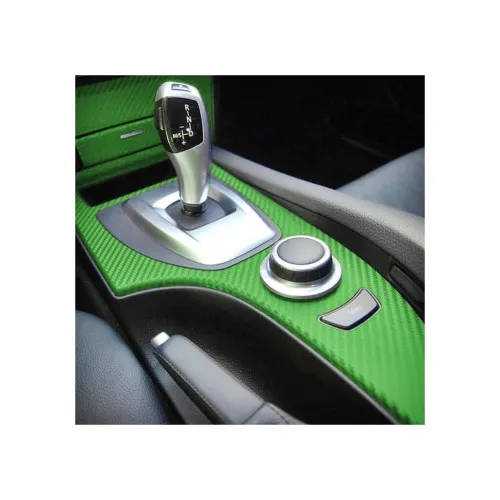 Folie carbon 3D verde pentru colantare auto 1.27m x 28m — imaginea 2