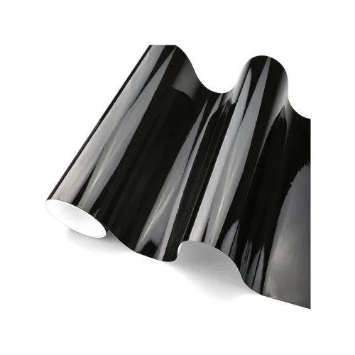Folie pavilion negru lucios imitatie trapa si plafon panoramic cu tehnologie anti-bule 1.35m x 15m