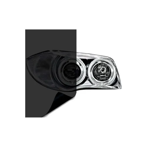 Folie protectie faruri si stopuri Dark Black 60cm x 60cm — imaginea 2
