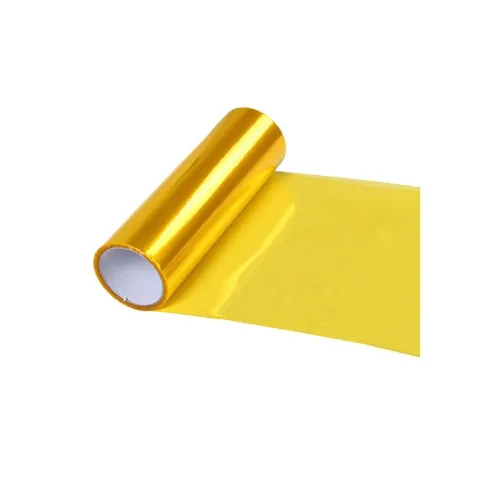 Folie protectie faruri si stopuri galbena 60cm x 60cm — imaginea 2
