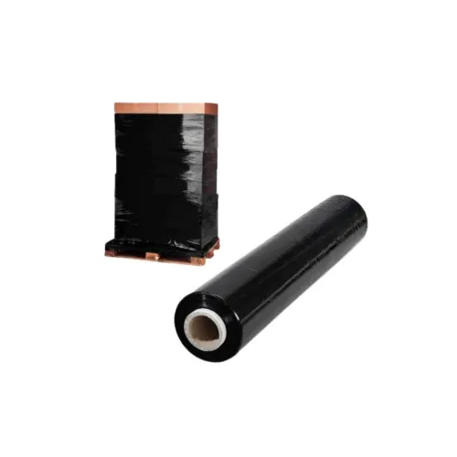 Folie stretch manuala neagra 1.5 kg 23 microni pentru ambalare — imaginea 2
