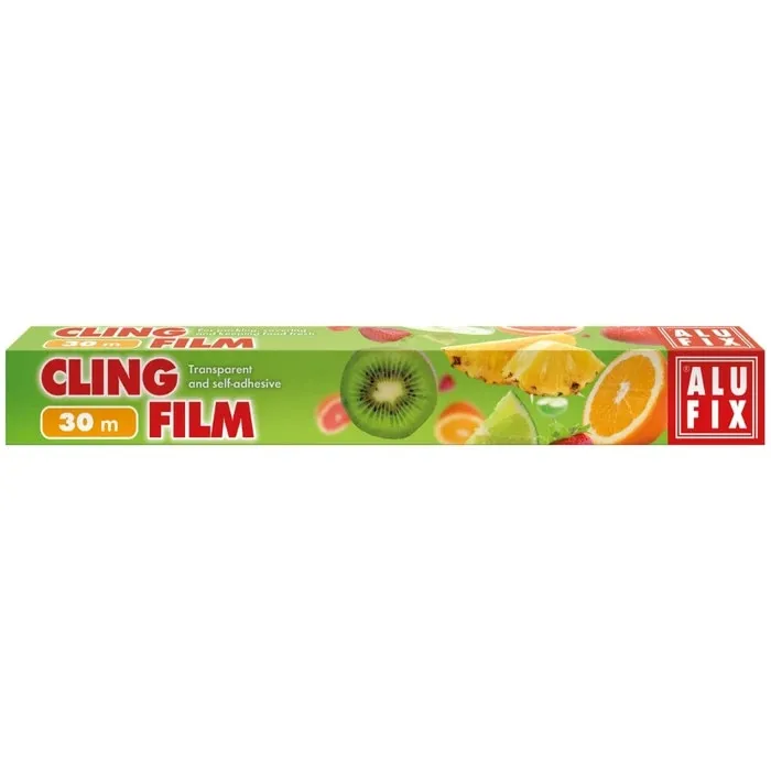 Folie stretch pentru alimente Alufix, transparent, 30 m