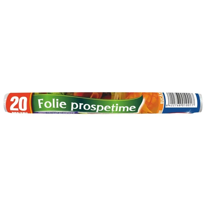 Folie stretch pentru alimente Misavan, transparenta, 20 m