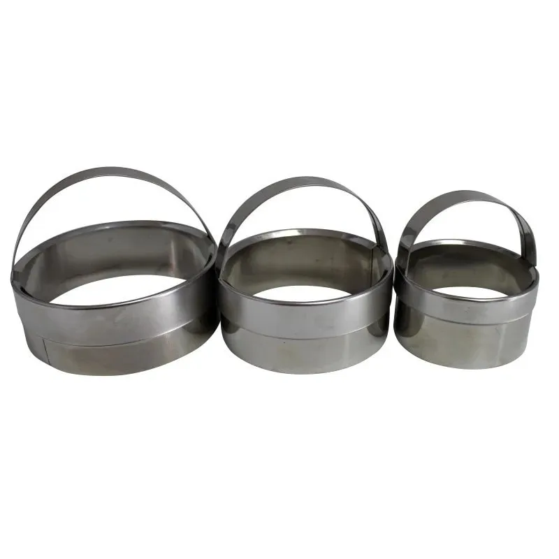 Forma pogacele Kasemi, din inox, 1100503, set 3 bucati