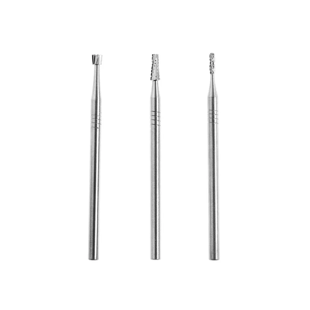 Freza din carbura de tungsten, pentru gaurire plastic / otel / fonta, Proxxon 28752, set 3 bucati