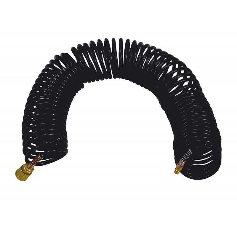 Furtun aer comprimat spiralat Stanley, cuple rapide, 6x8mm, 5m