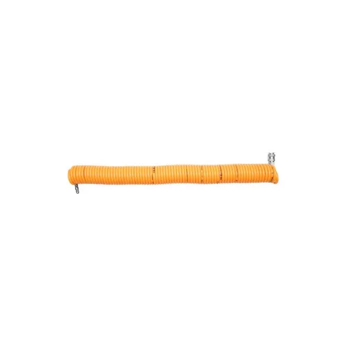 Furtun compresor 15 metri spiralat cu cuple rapide universale Hoteche