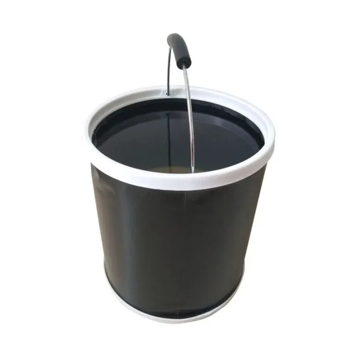 Galeata pliabila din PVC fara capac, Grunman, rotunda, 10 L