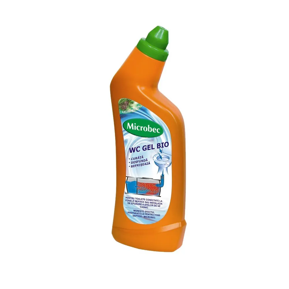Gel pentru toalete conectate la fose septice Microbec, 750 ml