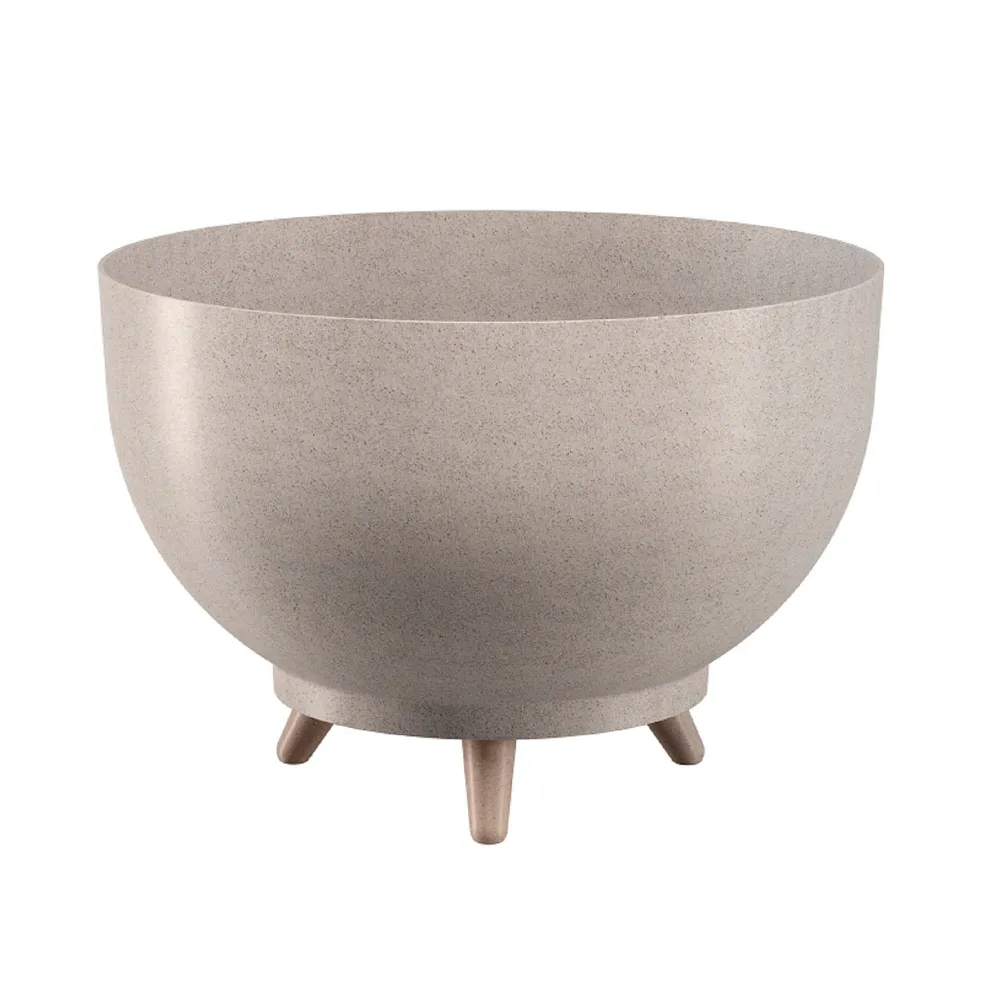Ghiveci flori Eco Bowl, plastic, Ø 30 cm, bej