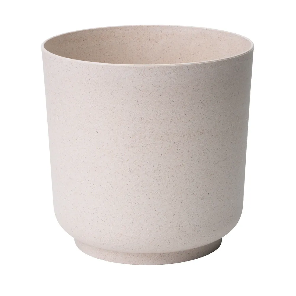 Ghiveci flori Eco, plastic, Ø 13 cm, alb