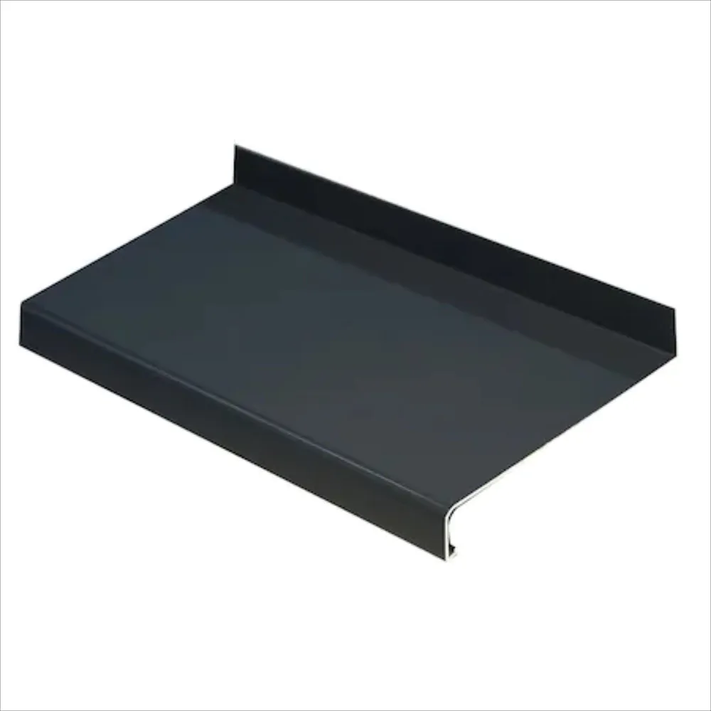 Glaf exterior, aluminiu, gri, 150 x 20 cm