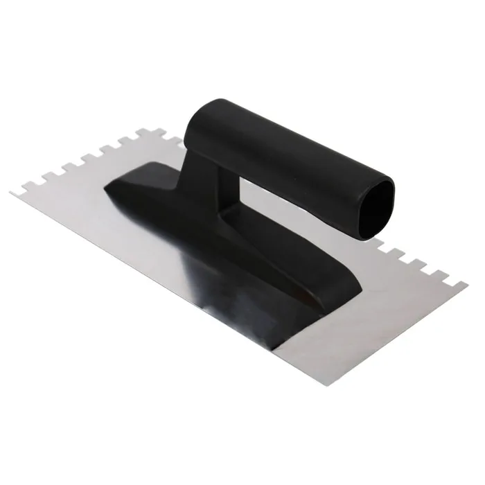 Gletiera inox Holzer 373, cu dinti de 8 mm, 27 x 13 cm