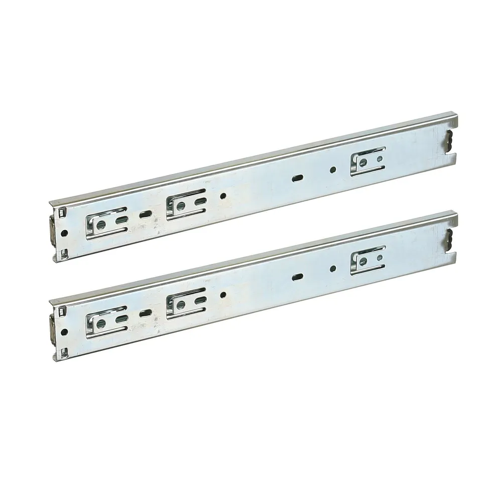 Glisiere sertar, glisare totala, 450 mm, max 30 kg, nichelat (set 2 buc)
