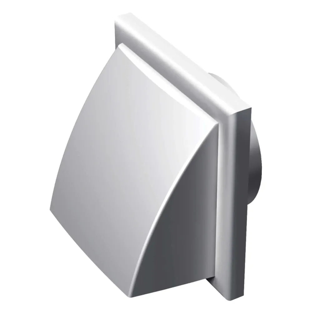 Grila cu aparatoare ploaie, Vents MV 102V, 110 x 110 mm, D 100 mm