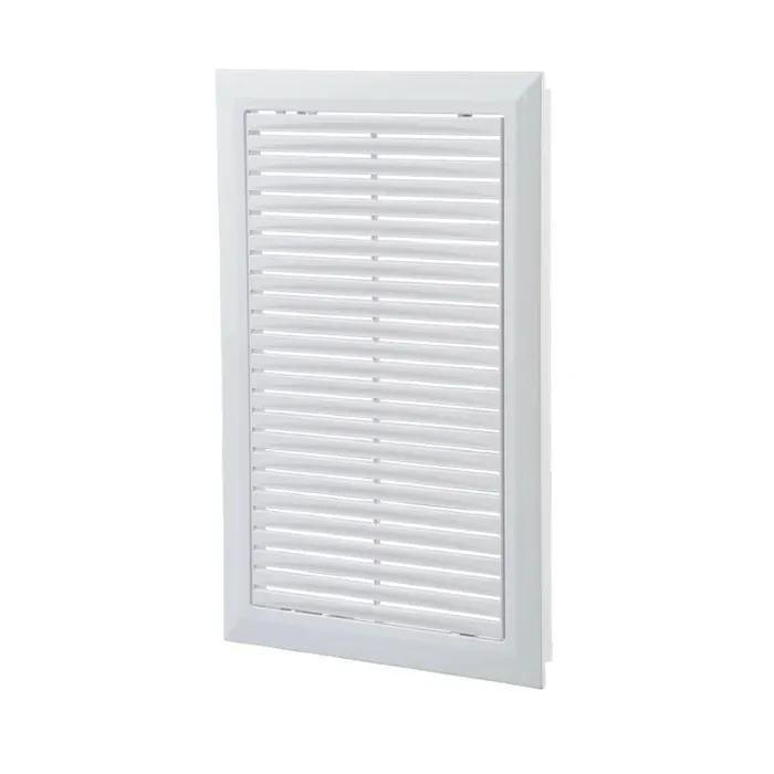 Grila ventilatie cu plasa Vents, alb, plastic, 200 x 300 mm