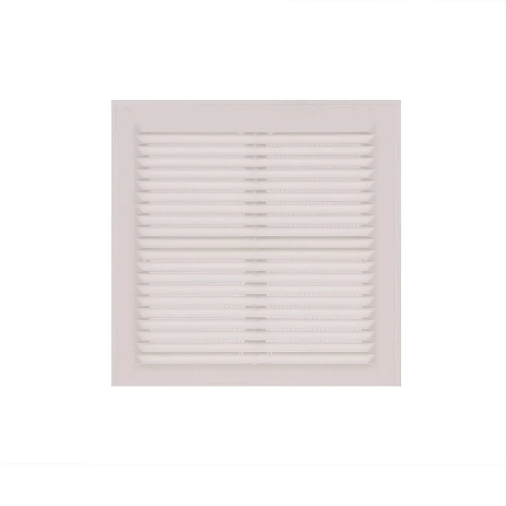 Grila ventilatie, fara plasa, plastic, 20.5 x 20.5 cm, alba