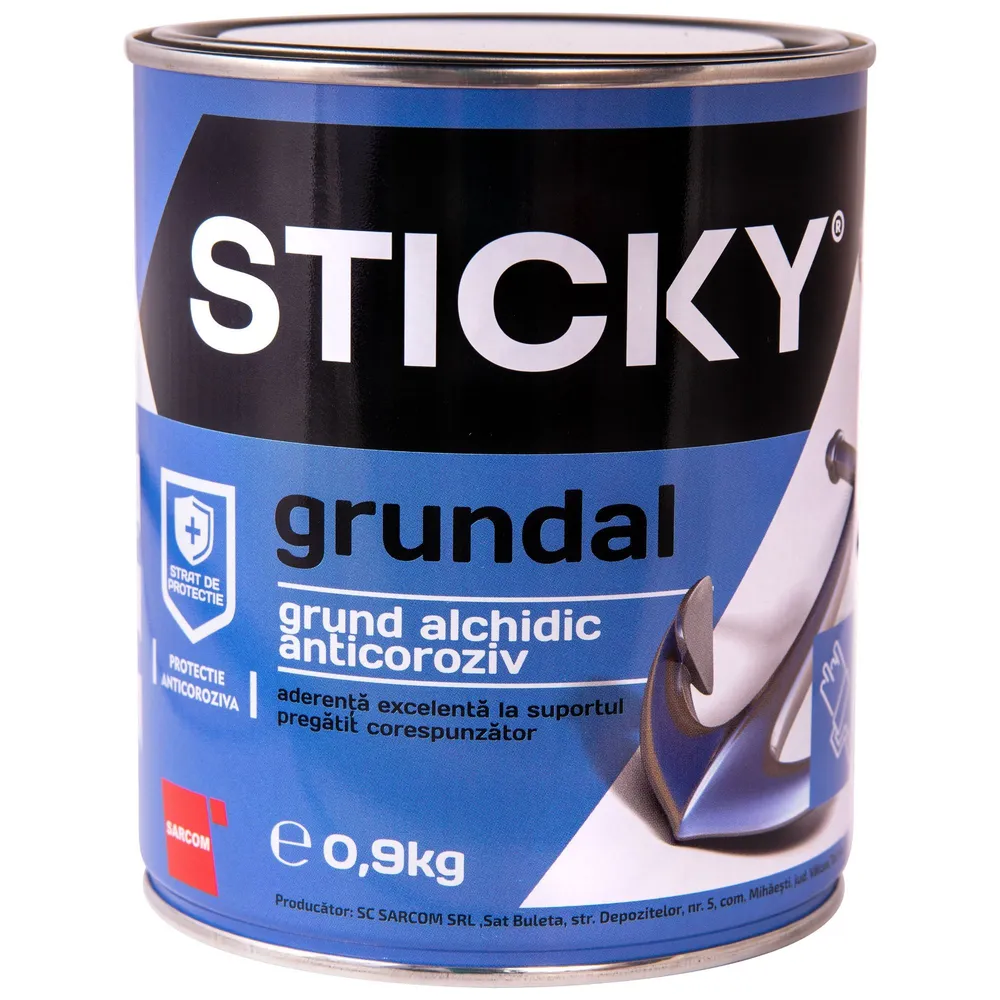 Grund metal Sticky, gri, 0.9 kg