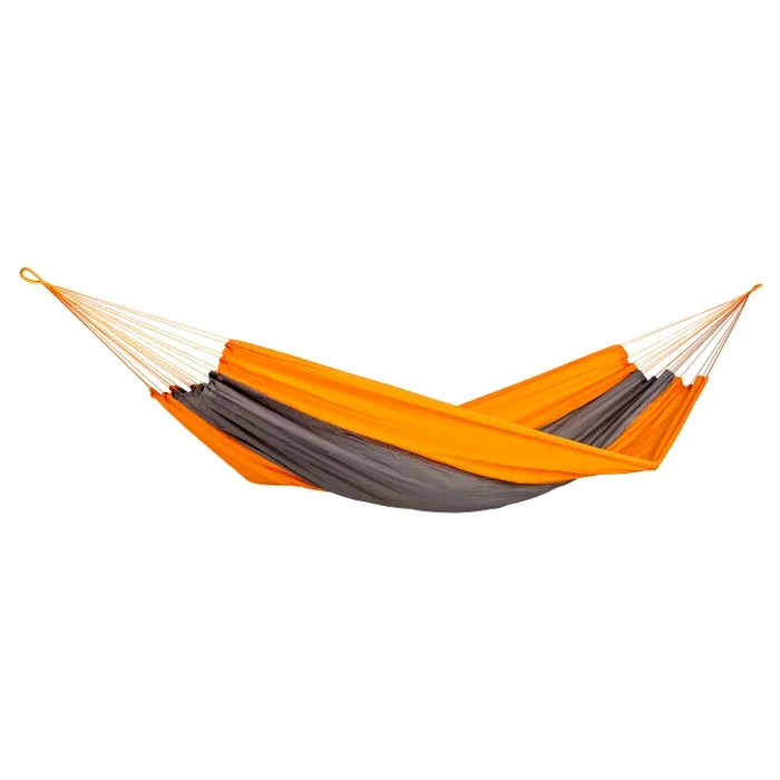 Hamac Traveller Techno, gri + portocaliu, 220 x 140 cm