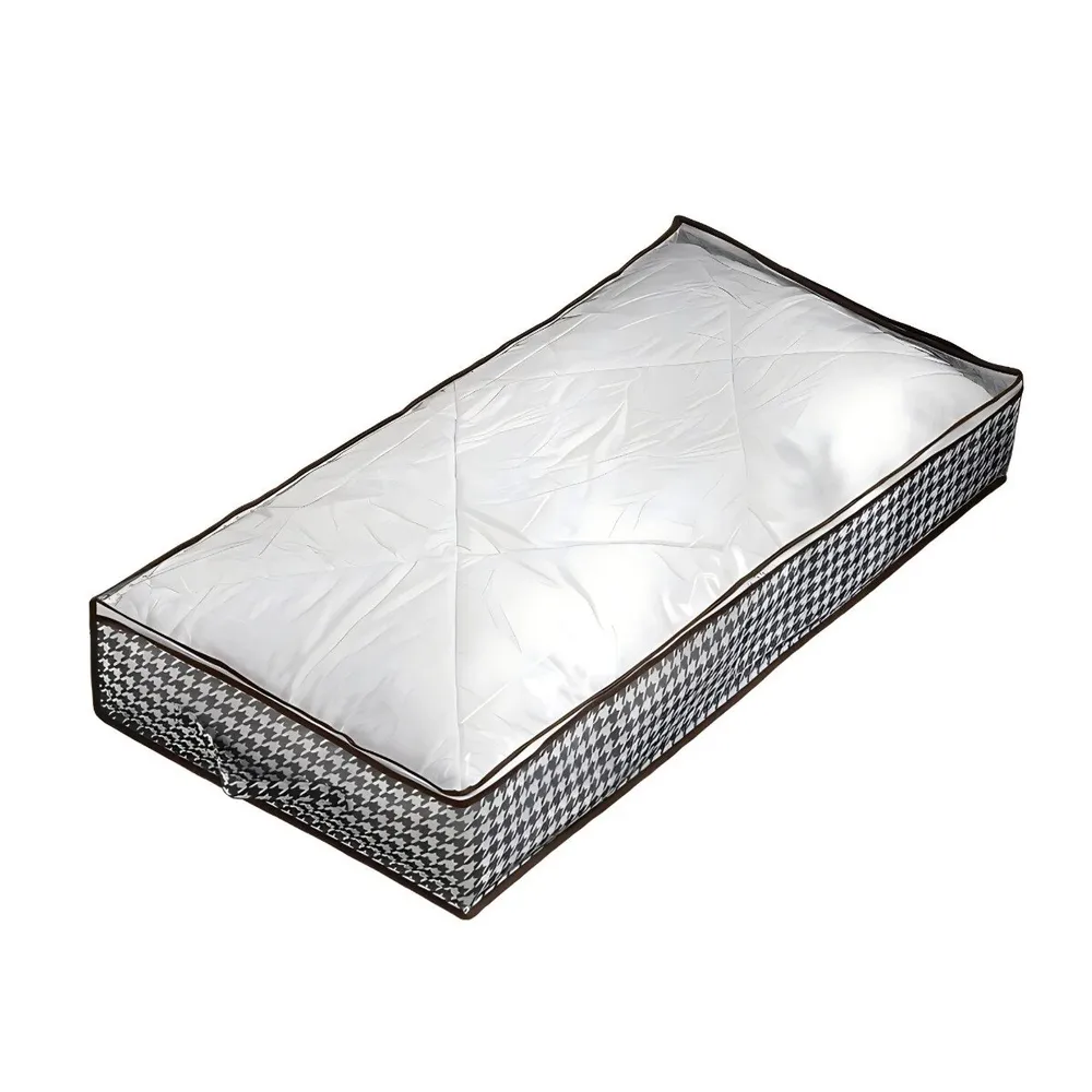 Husa depozitare MB-008L, pliabila, alb + negru, 100 x 50 x 15 cm