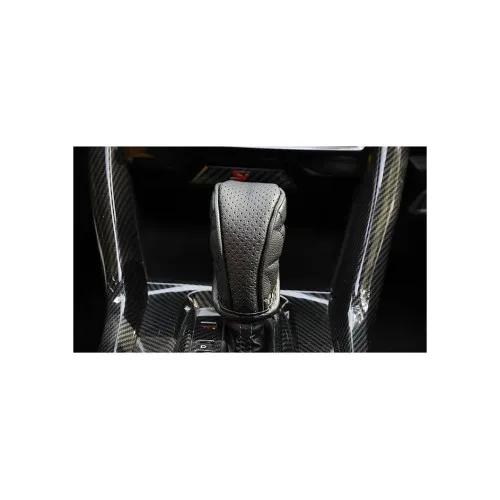 Husa maneta schimbator viteze piele ecologica auto universala — imaginea 4