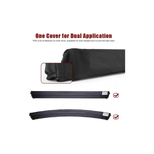 Husa protectie proiector auto si LED bar 56 cm 22 inch universala negru — imaginea 4