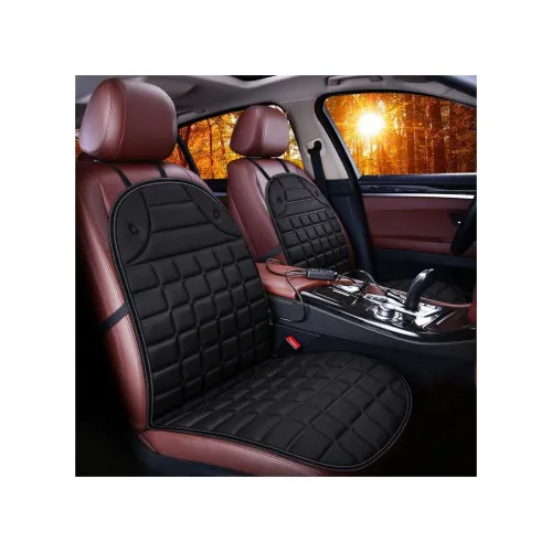 Husa scaun auto cu incalzire 12V reglaj 2 trepte universala Negru HL — imaginea 3
