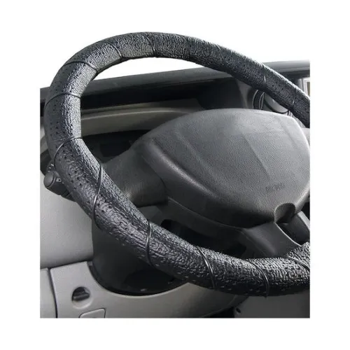 Husa volan auto imitatie piele cu snur marime M 38 cm diverse culori — imaginea 2