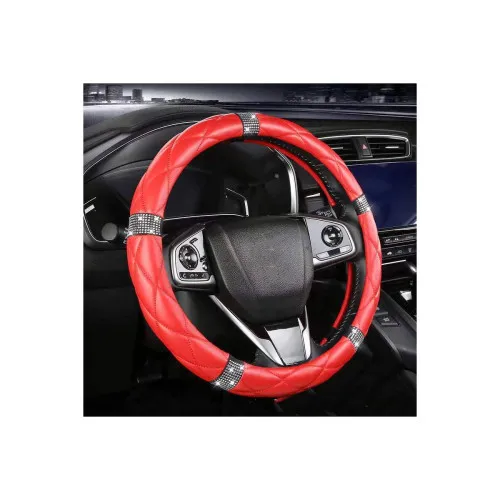 Husa volan auto imitatie piele marime M 37-38 cm diverse culori — imaginea 4