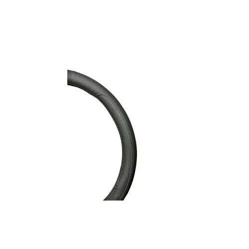 Husa volan auto imitatie piele marime M 37-38 cm gri — imaginea 2