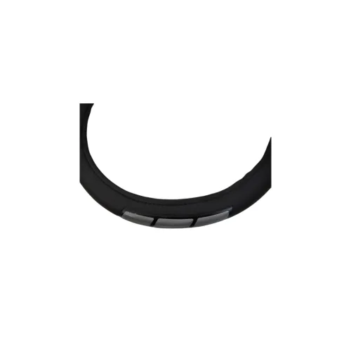 Husa volan auto imitatie piele neagra dungi diverse culori marime M 38-39 cm — imaginea 2