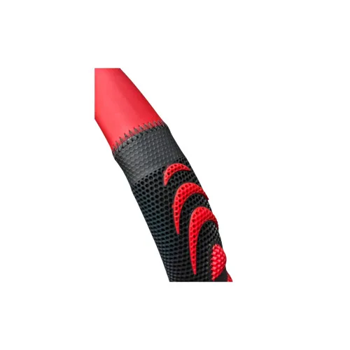 Husa volan auto imitatie piele si silicon negru cu rosu marime M 38 cm — imaginea 3