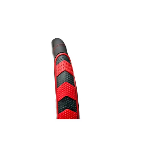 Husa volan auto imitatie piele si silicon negru cu rosu marime M 38 cm — imaginea 3