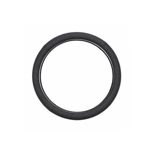 Husa volan auto piele perforata negru marime L 39-41 cm