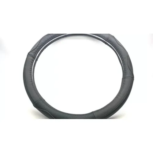 Husa Volan piele calitate PREMIUM ,  Culoare Neagra ,Universala